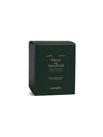 LOOOPS | Duftkerze 75g Ruhe der Winterzeit | dunkelgrün